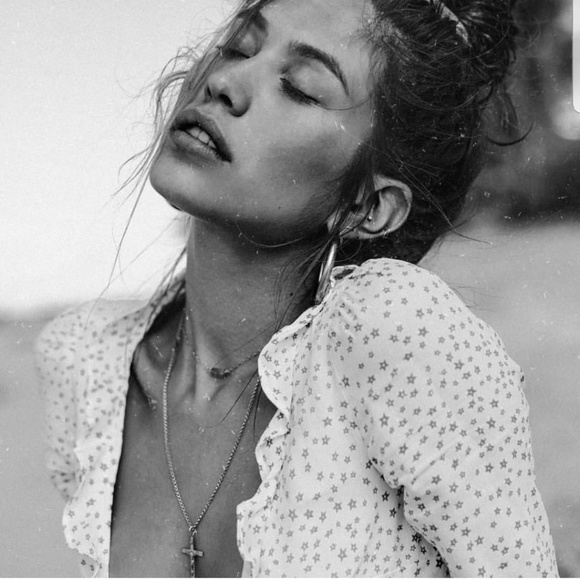 ❌SOLD❌ For Love and Lemons Aurora Tie Crop Top - Picture 7 of 8